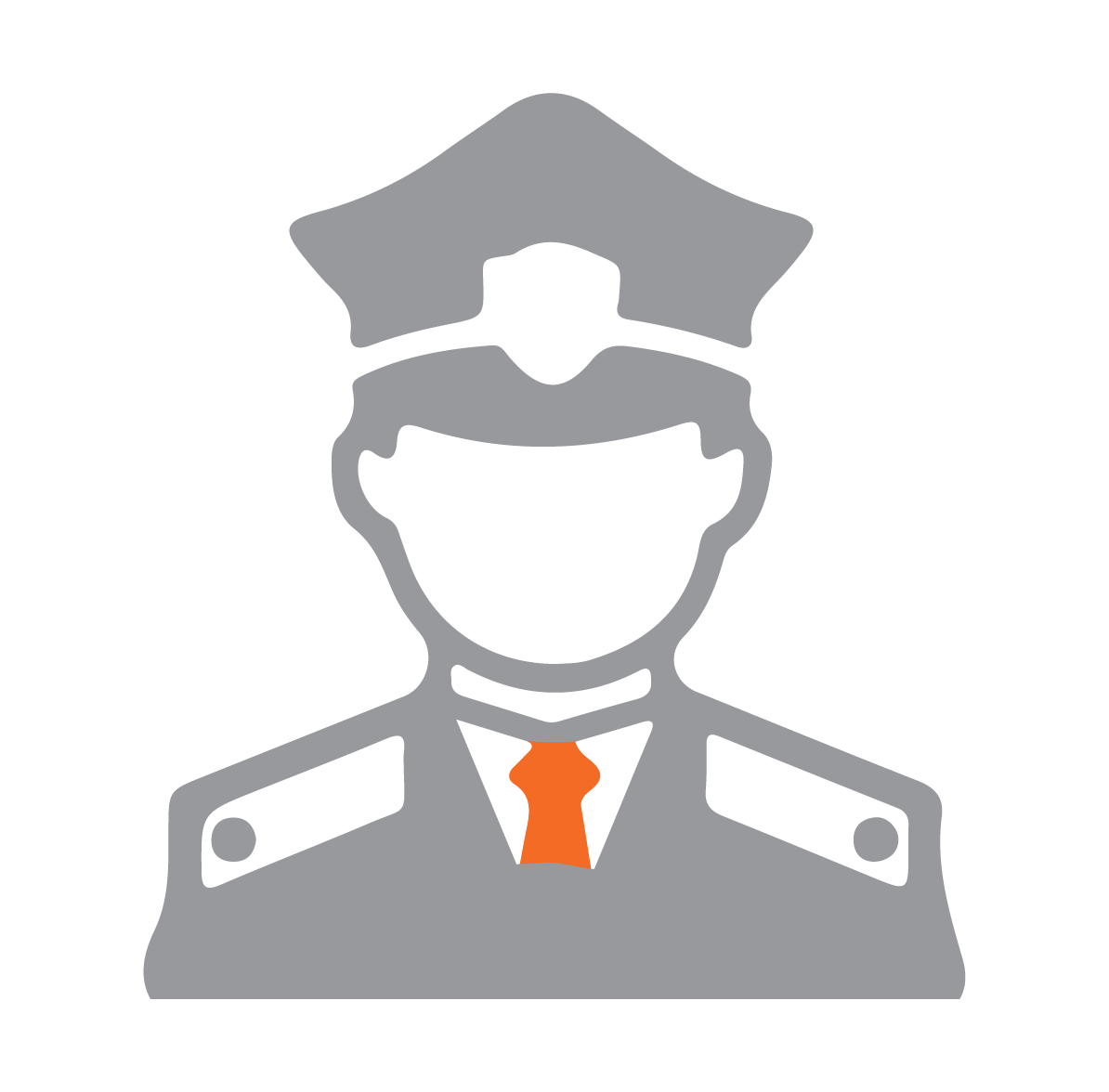 Guard with Orange Tie